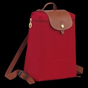 Red Longchamp Backpack - NWOT